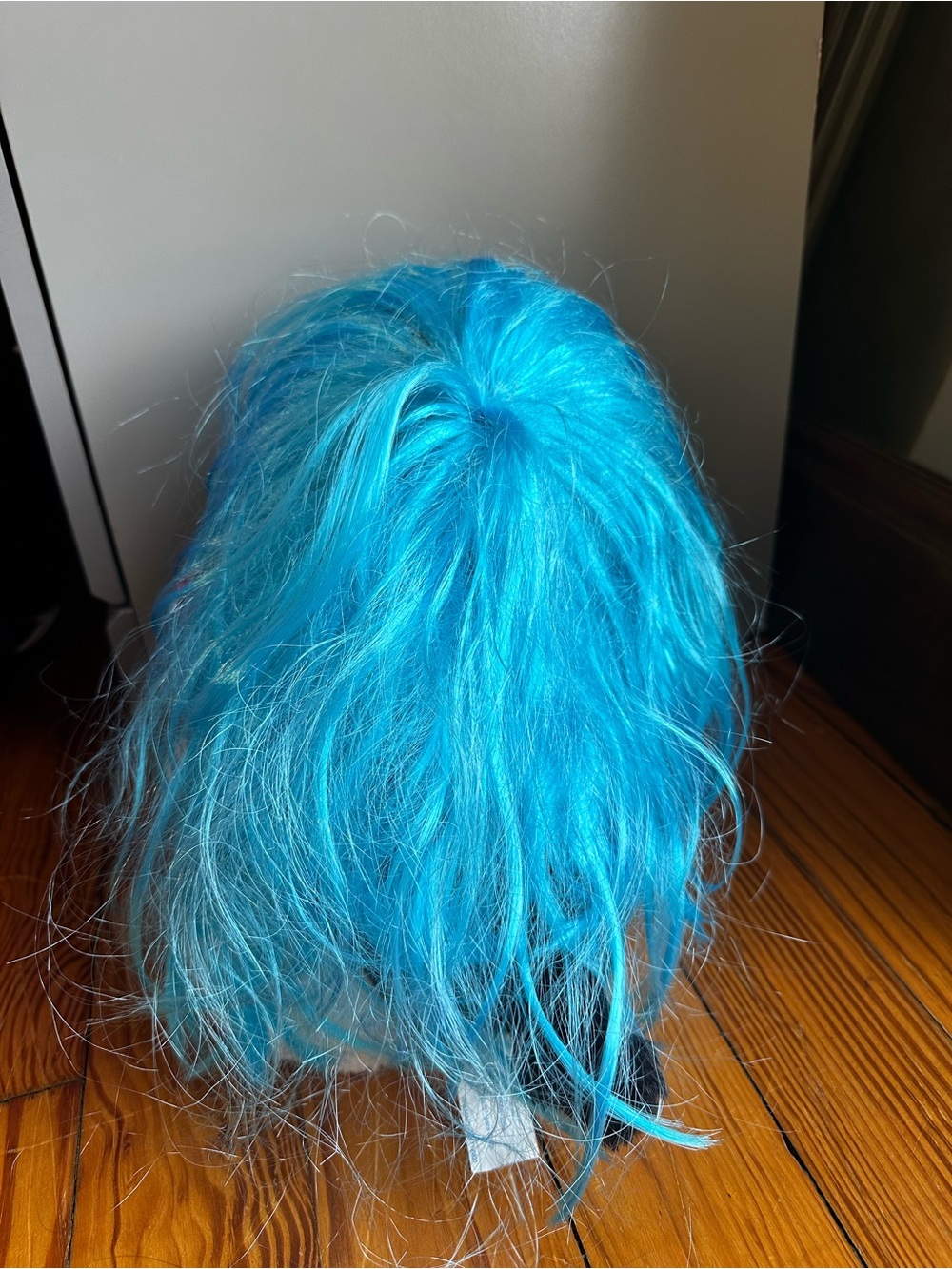 Bright Blue Wig - Picture 2 of 4